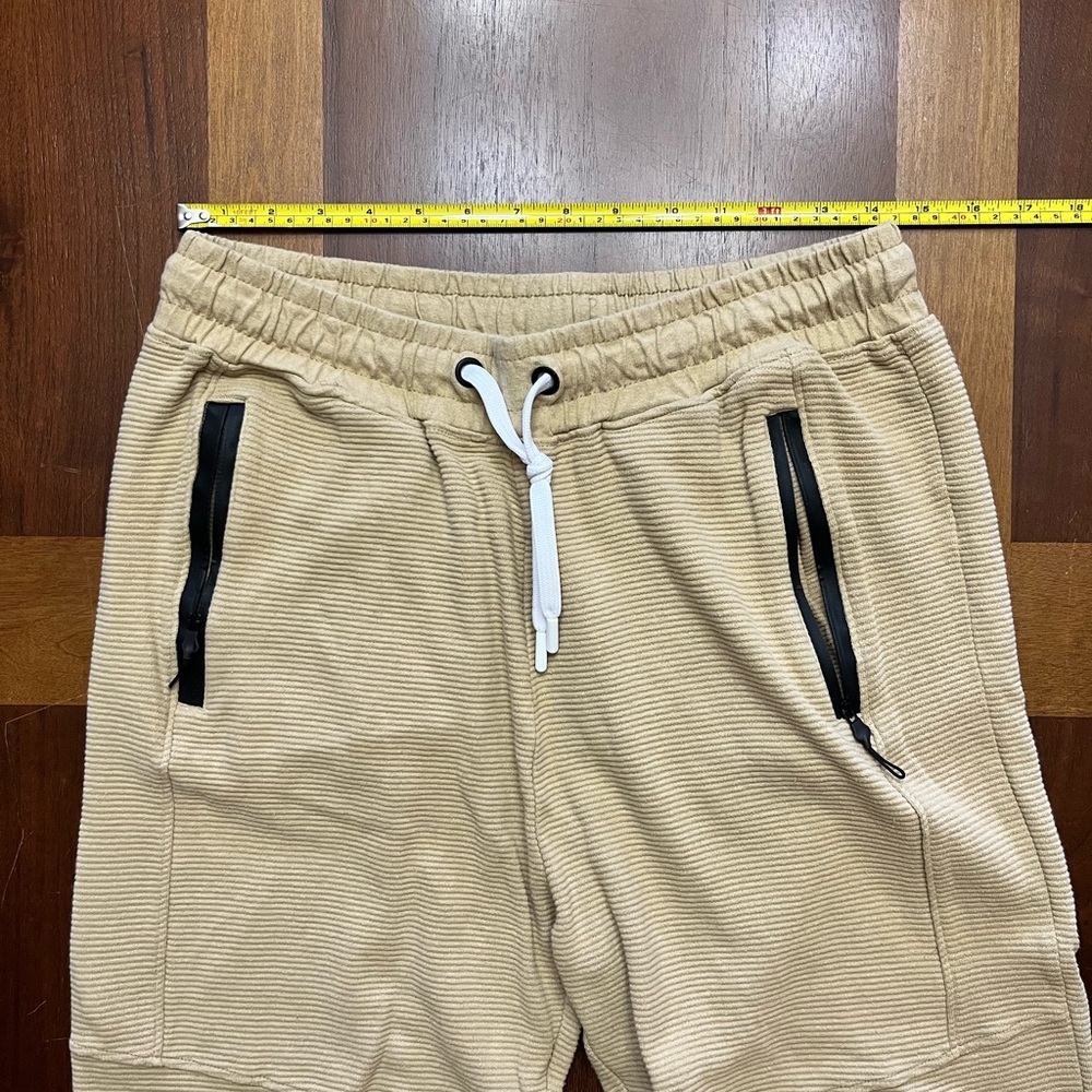 SVRN Code Beige Ribbed Joggers Size Boys Large - Picture 9 of 9